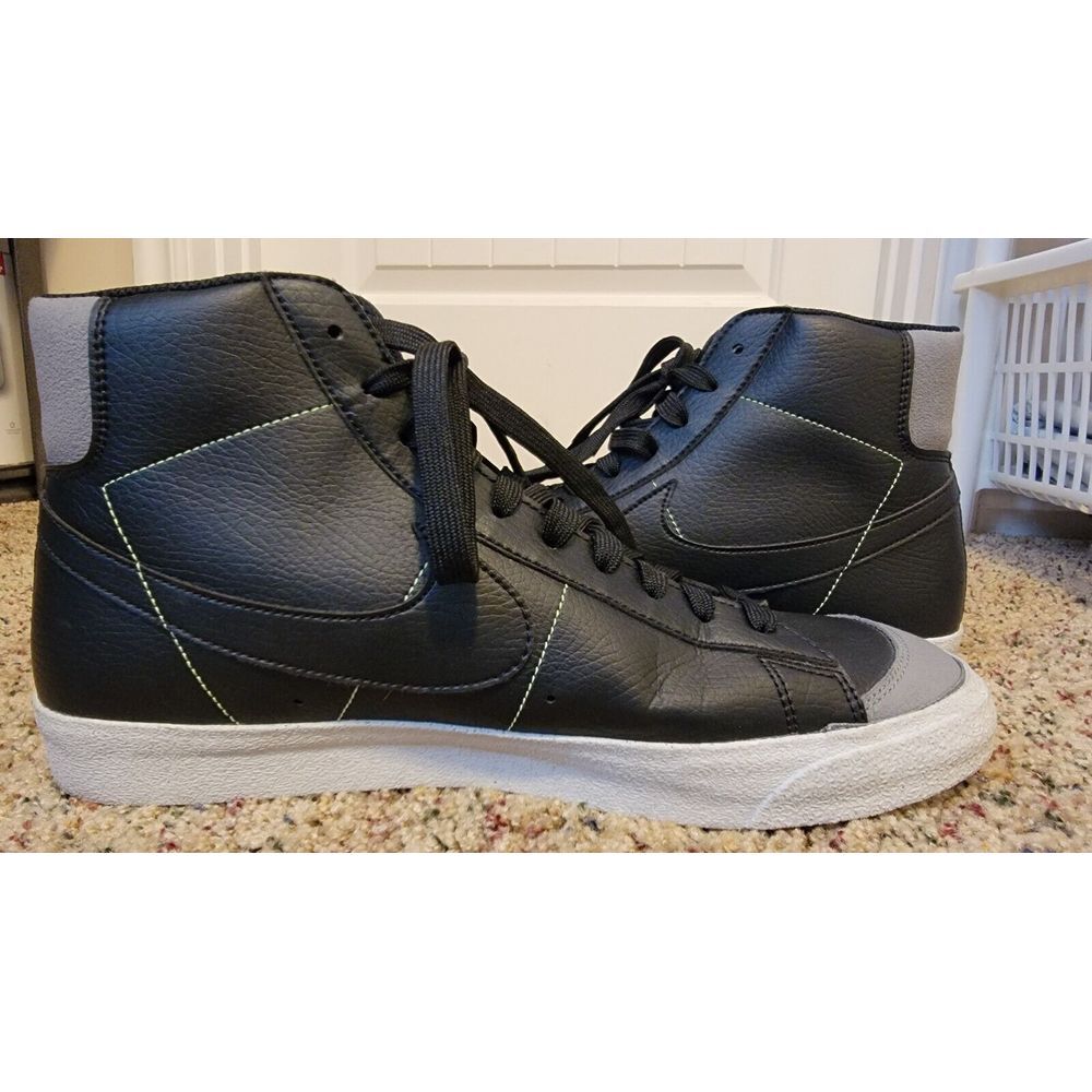 Size 13 - Nike Blazer '77 Vintage Mid Recycled Wool Pack - Black Electric Green - Picture 5 of 9